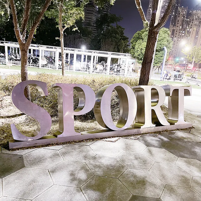 Laser Cut Metal Stainless Steel Custom Outdoor Led Letter Backlit Signs Directional Signage Signage Outdoor Commercial Signage